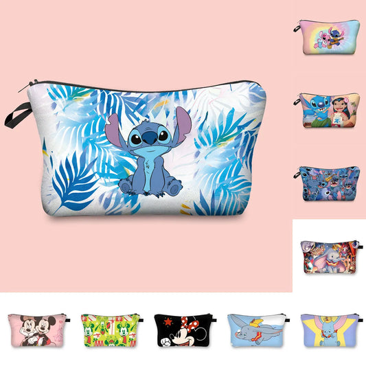 Disney Stitch Mickey Mouse Makeup Bag , Cosmetic Bag Multiple variants