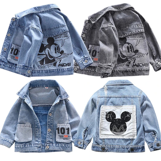 Mickey-Jeansjacke für Kinder.