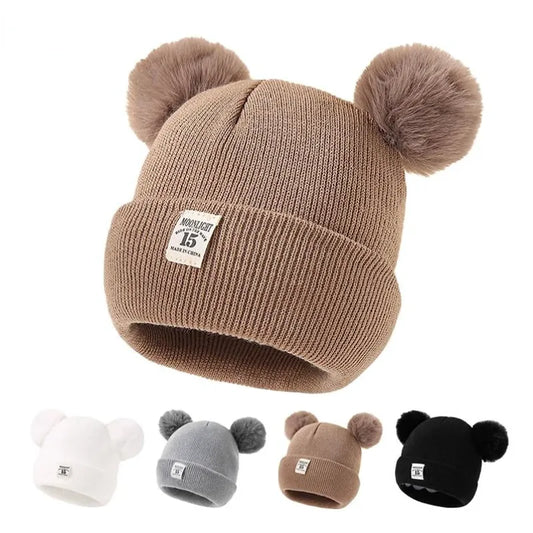 Wool Knitted Winter Beanie Cap 0-3Y